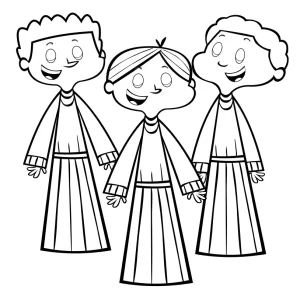 Angels Coloring Sheet